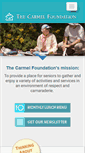 Mobile Screenshot of carmelfoundation.org