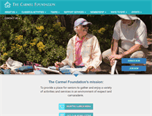Tablet Screenshot of carmelfoundation.org
